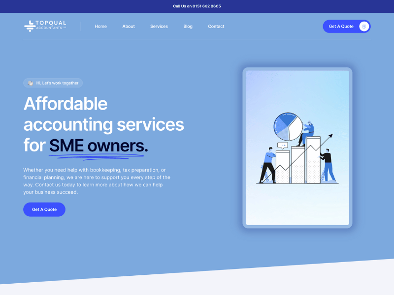 Web design for accountant company