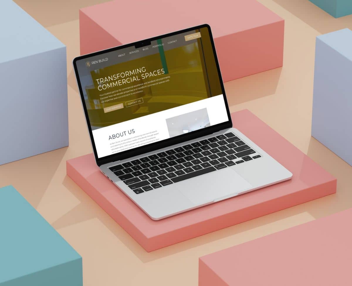 Website design services for construction company